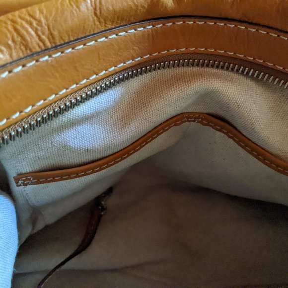 MICHAEL KORS Bedford Bag Cognac Brown Saddle Leather Organizer Pockets - Picture 12 of 15